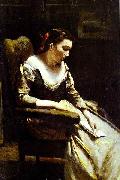 Jean-Baptiste Camille Corot The Letter oil painting artist